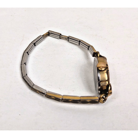 Vintage Orvin 17 Jewels Classic Womens Watch Manual Wind Gold Tone Stretch Band - Picture 7 of 9